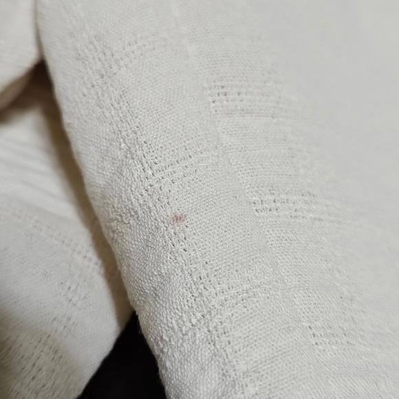 Honey & Sparkle Cream Peasant Crop Top M Milkmaid Puff Sleeve Corset Cottagecore - Picture 9 of 9